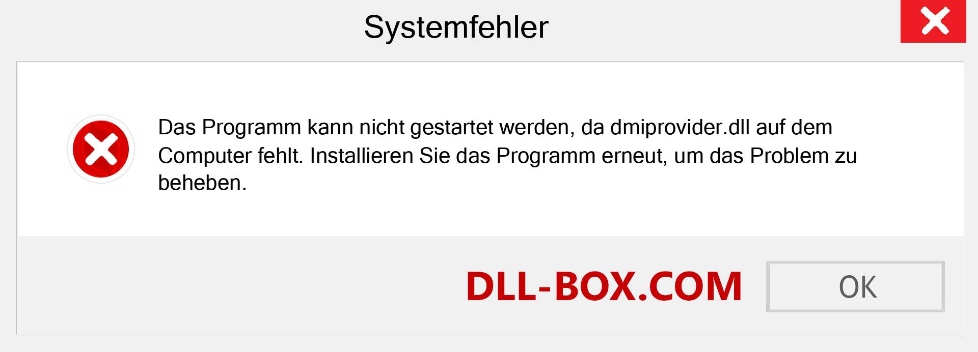 dmiprovider.dll-Datei fehlt?. Download für Windows 7, 8, 10 - Fix dmiprovider dll Missing Error unter Windows, Fotos, Bildern